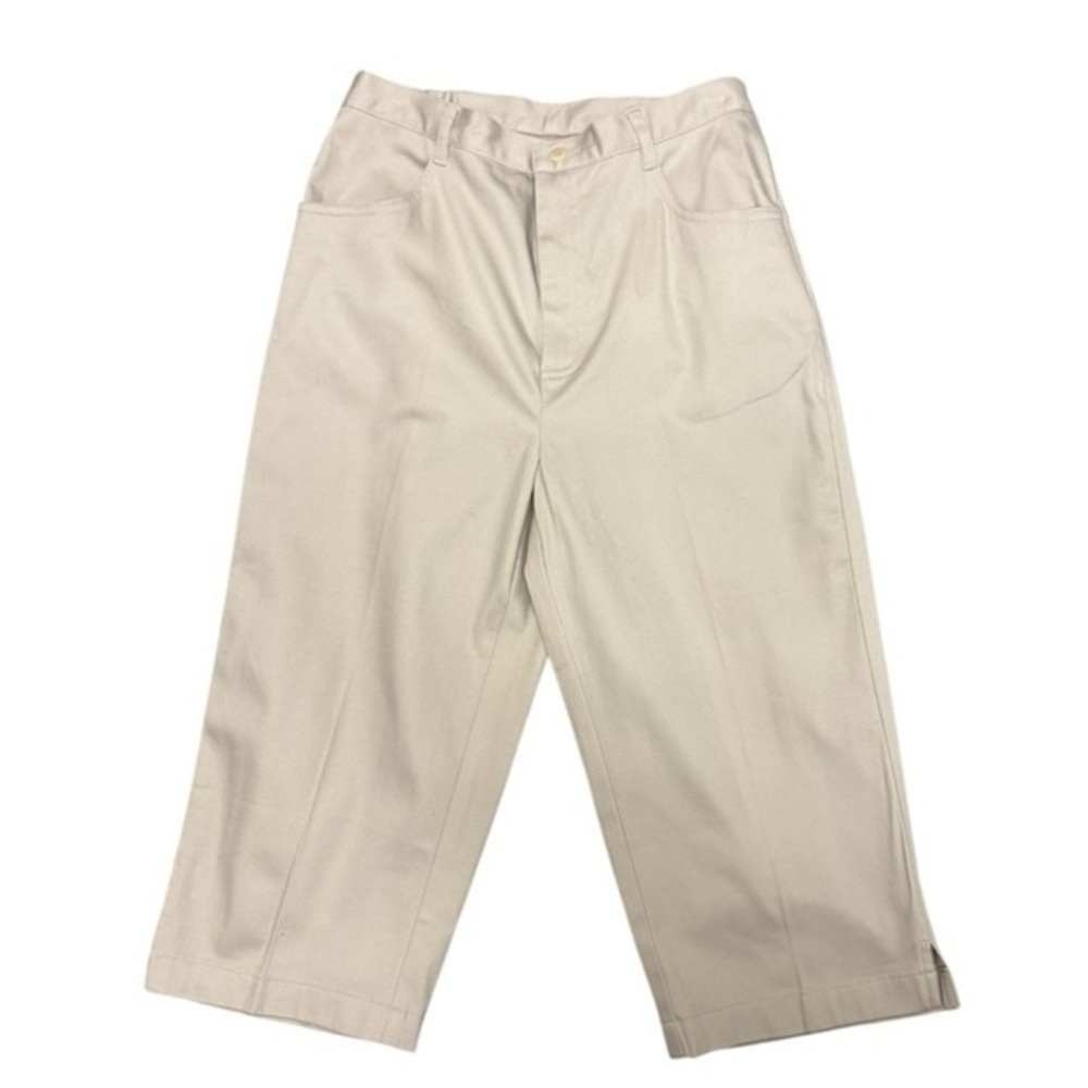 NWOT Nordstrom Khaki Beige Crop Wide Leg Pants - Size 4 Petite